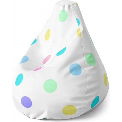 Sablio Sedací vak Pear Puntík vedle puntíku Sablio 70 x 95 x 15 cm