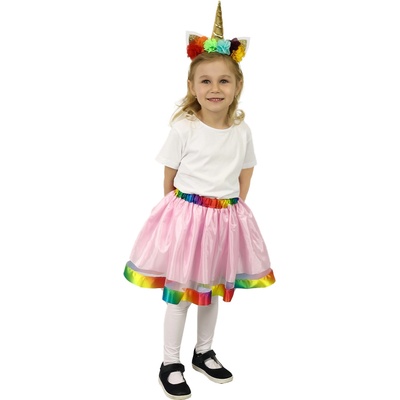 Rappa Театрален костюм Rappa - Еднорог II, диадема и туту пола (222533)