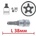KS TOOLS Torx ПЕТОСТЕН l38мм на вложка 1/4 от 3.40 лв