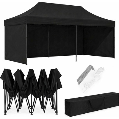 MultiGarden PAW-FGC-3X6-1 3x6 m černý + 3 stěny – Hledejceny.cz