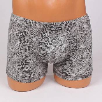 Image 1 of Мъжки боксер в черно и бяло с ефектен десен