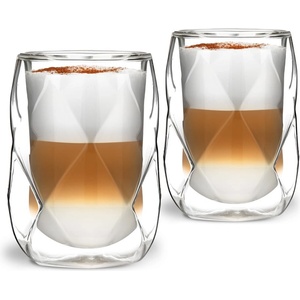 Vialli Design Комплект от 2 чаши за лате с двойни стени, 350 ml Geo - Vialli Design