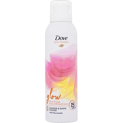 Dove Glow Shower & Shave Mousse - sprchová a holicí pěna 200 ml