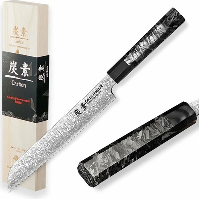 Dellinger Nôž na pečivo Bread 215 mm Carbon Fiber Octagon