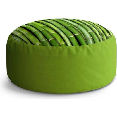 Sablio Taburet Circle Bambus: 38x48 cm