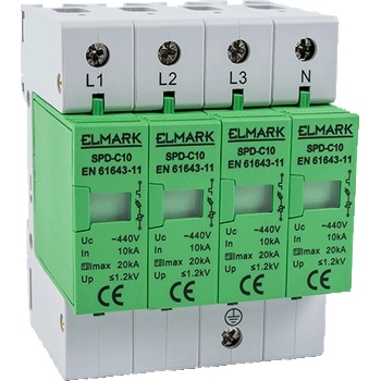 ELMARK КАТОДЕН ОТВОДИТЕЛ spd-c10/3pn in 10ka (64402)