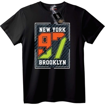 NOONEBRAND Тениска New York 97 Brooklyn - 2XL, White