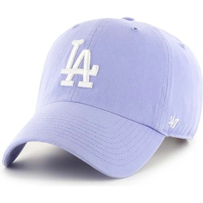 47 brand Памучна шапка с козирка 47 brand MLB Los Angeles Dodgers в лилаво с апликация B-RGW12GWS-LVB (B.RGW12GWS.LVB)