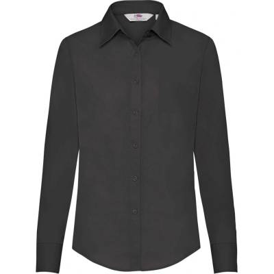 Fruit of the Loom Black women's classic poplin shirt šedá