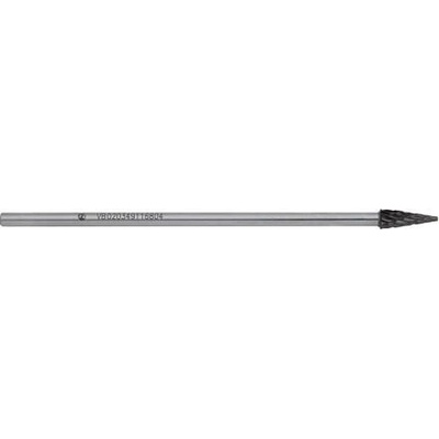 NÁSTROJE CZ fréza technická kužel špice TK M 4*12*90mm, dvojitý sek, VB020349116804