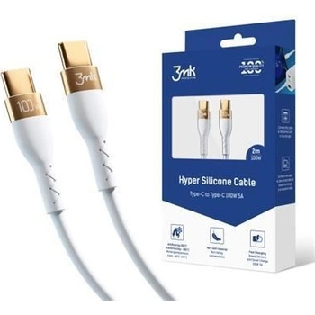 3MK 3MK464598 USB-CUSB-C 100W, 2m, bílý