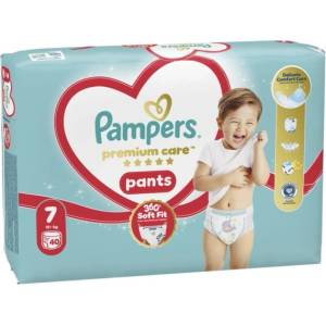 Pampers Гащички Pampers Premium Care Pants 7 (15+кг. ) - 40 броя