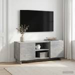vidaXL ТВ стойка 90 x 34.5 x 40 cm Бетонно сиво Инженерна дървесина (8011480)