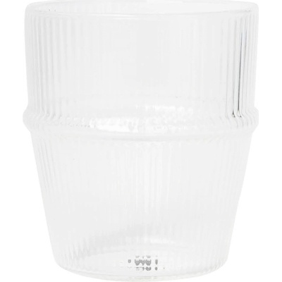 Bastion Collections Sklenice na vodu Ribbed čirá barva sklo 250 ml