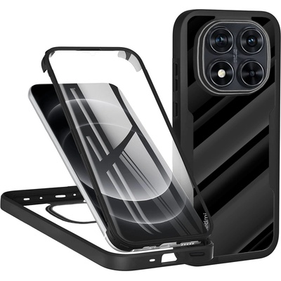 Techsuit Калъф за Xiaomi Redmi Note 14 Pro 5G / Note 14 Pro+ 5G / Poco X7 + Протектор - ColorVerse 360 Series - Черен