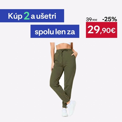 Domyos Rovné dámske bežecké nohavice zelené