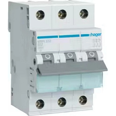 Hager 3-pólové 32 A MBN332