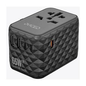 Dviced Universal travel adapter 65W GaN - Black (DV240001)