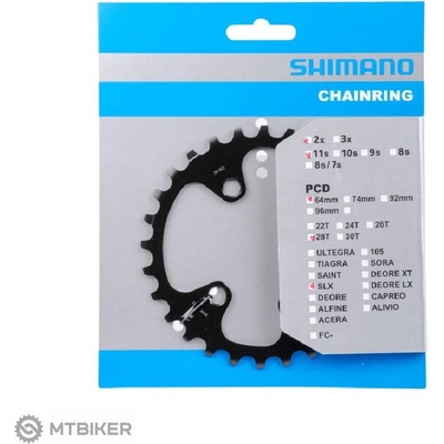 Shimano prevodnik 28z. M7000 SLX 38/28z. 64 mm