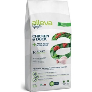 DIUSAPET Alleva® holistic (adult medium) chicken & duck + aloe vera & ginseng - пълноценна храна за пораснали кучета над една година, от средни породи, Италия - 12 кг 2400