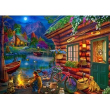 Brain Tree Camping 1000 Pieces Jigsaw for Adults With Droplet Technology for Anti Glare & Soft Touch