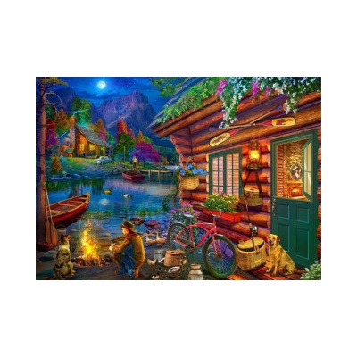 Brain Tree Camping 1000 Pieces Jigsaw for Adults With Droplet Technology for Anti Glare & Soft Touch