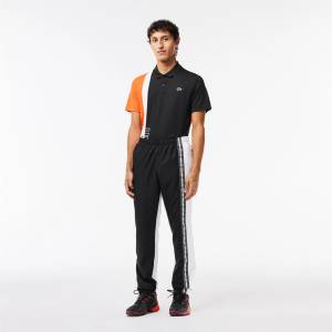 Lacoste Анцуг Lacoste Men's Slim Fit Joggers - Black/White - sportihobi - 162,31 лв