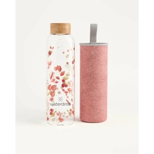 Waterdrop Edition skleněná láhev na vodu 600 ml + obal na láhev