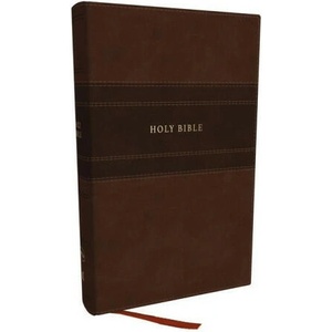 NKJV Holy Bible, Personal Size Large Print Reference Bible, Brown, Leathersoft, 43, 000 Cross References, Red Letter, Comfort Print: New King James Ver | Nelson, Thomas (ISBN: 9781400335411)