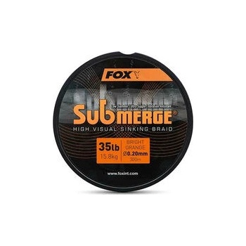 Fox Šňůra Submerge Submerge Orange Sinking Braid 300m 0,25mm