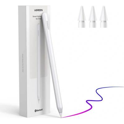 UGREEN Smart Stylus Pen Wireless Charging with Palm Rejection - професионална писалка за iPad Pro 12.9 (2018-2022), iPad Pro 11 (2018-2022), iPad Air 5 (2022), iPad Air 4 (2020) (бял)