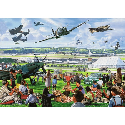Trefl - Puzzle Premium Plus Tea Time: Air Show - 1 000 piese