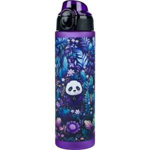 Baagl Тританова бутилка за вода BAAGL Jungle Panda, лилава, 700 ml