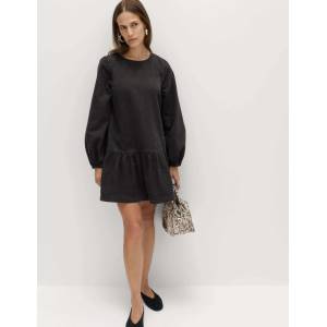 Marks & Spencer Дънкови миниплатно със набор, от чиста памук Marks & Spencer черен Marks & Spencer | Cheren | ЖЕНИ | 6 REG