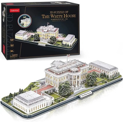 CubicFun 3D puzzle Svítící Bílý dům 151 ks