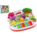Teddies Pianko zvířátka plast 17cm Ang. mluvící na baterie se zvukem v krabičce 21x165x5cm