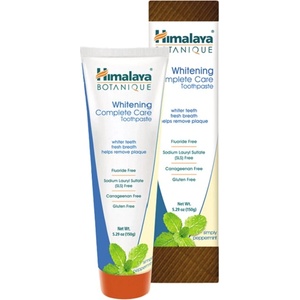 Himalaya Botanique Избелваща паста за зъби за цялостна грижа, Пепърминт, 150 g - baby