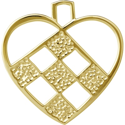 Rosendahl Декорация за коледна елха Karen Blixen сърце малка злато (32561)