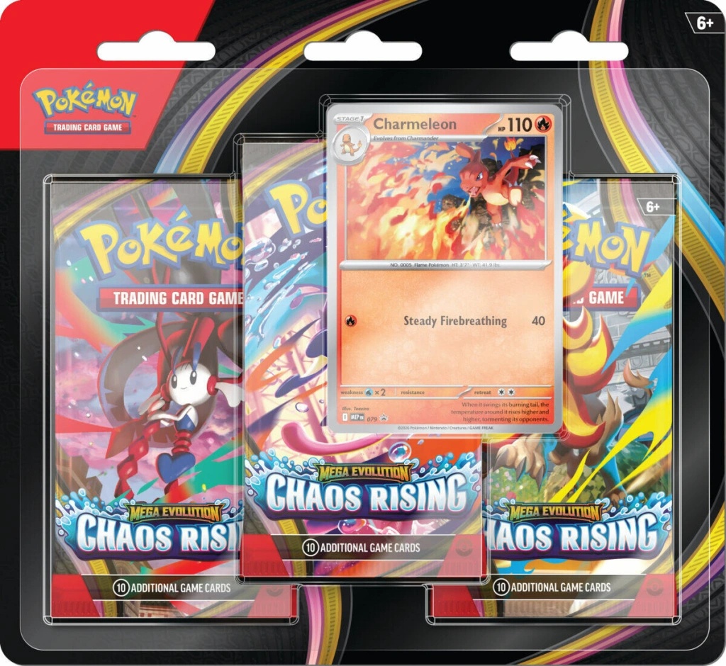 Pokémon TCG: Chaos Rising 3-Pack Blister od 25,99 € - Heureka.sk
