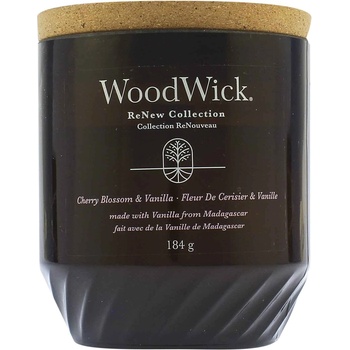 WoodWick ReNew Cherry Blossom & Vanilla средна свещ 184 гр