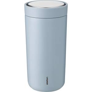 Stelton Термочаша To-Go Click с двойни стени от стомана 400 мл небесносиня (685-27)
