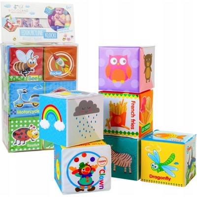 BocioLand edukačné kocky 6ks