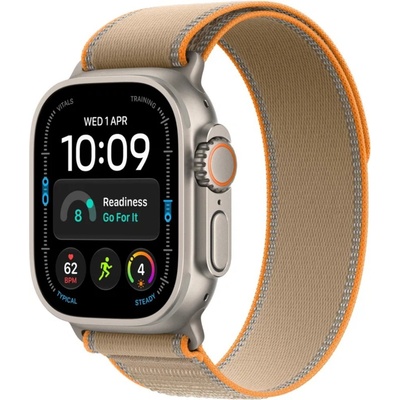 Apple Watch Ultra 4 49mm přírodní titan s pískovým trailovým tahem S/M MJAJ4QC/A