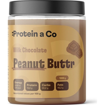 Protein & Co. Arašidový krém s mliečnou čokoládou 1 kg