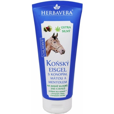 Herbavera konopný eisgel s mätou a mentolom 500 ml