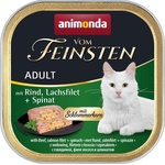 Animonda Von Feinsten Classic 2 in 1 with Rind, Salmon and Spinnach пастет за котка с телешко, сьомга и спанак 100gr