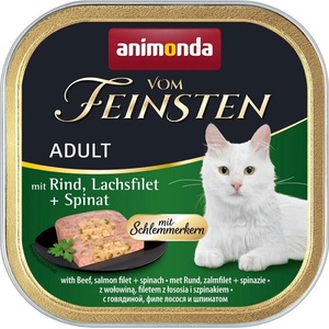 Animonda Von Feinsten Classic 2 in 1 with Rind, Salmon and Spinnach пастет за котка с телешко, сьомга и спанак 100gr