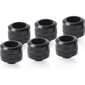 Alphacool Компресионен фитинг Alphacool Eiszapfen PRO 16mm HardTube Fitting G1/4 - Deep Black (6 бр) (AC-1017628) - cybertrade