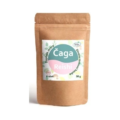 Sibi Čaga sibiřská a Reishi prášek 50 g