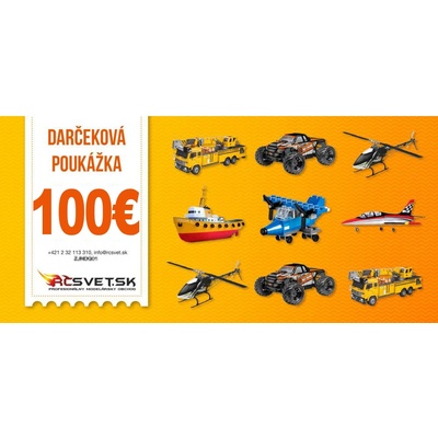 RCSVET Darčeková poukážka 100
